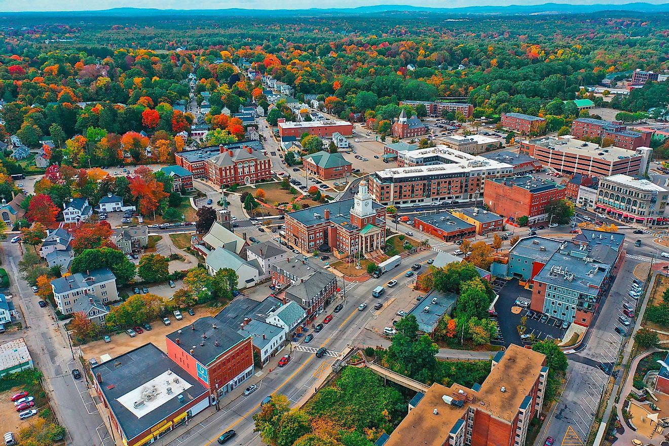 Aerial view of Dover, New Hampshire