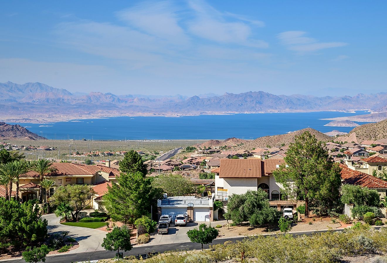 Boulder City and Lake Mead near Las Vegas.