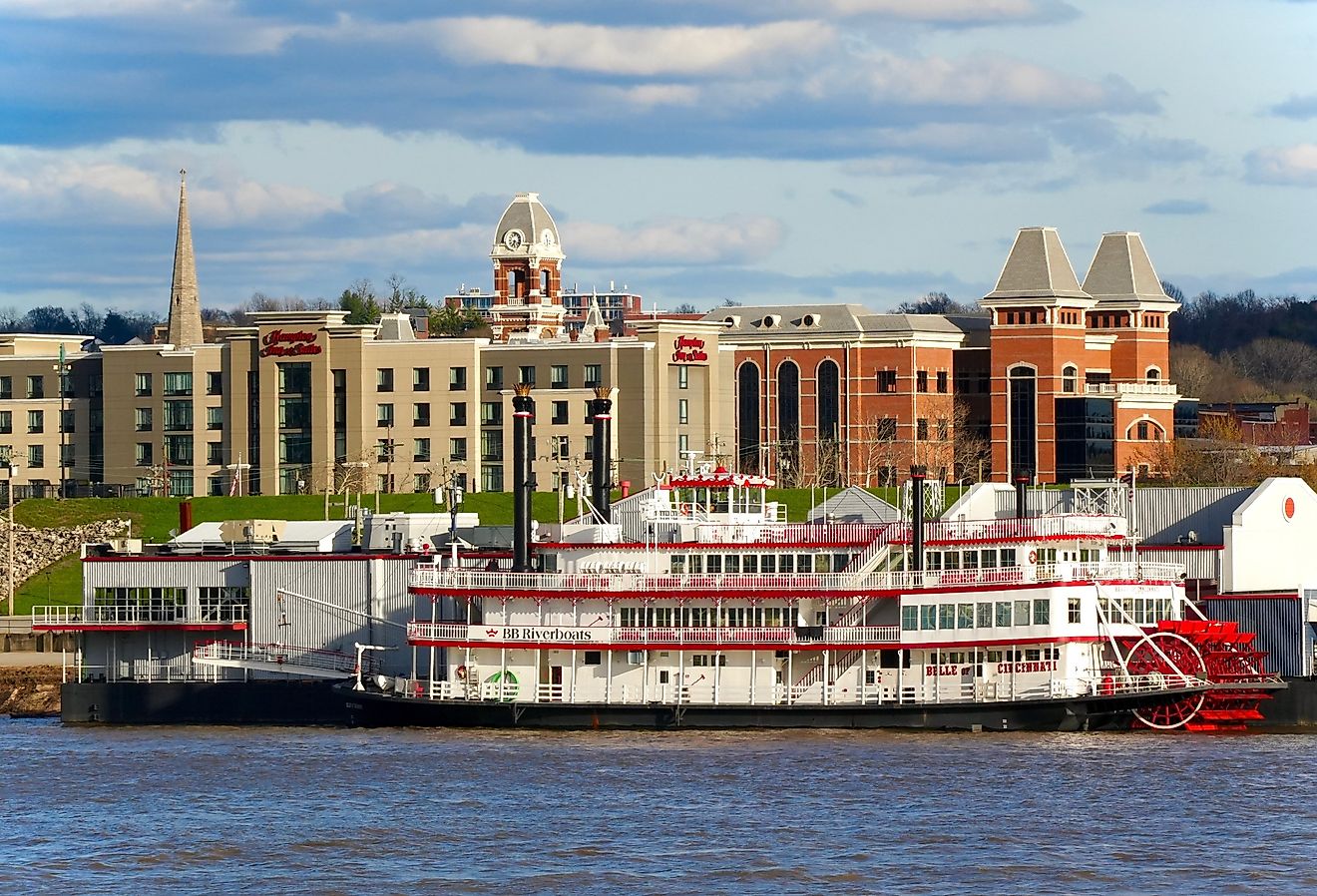 Covington's Ohio River waterfront, Kentucky. Image credit George Wirt via Shutterstock