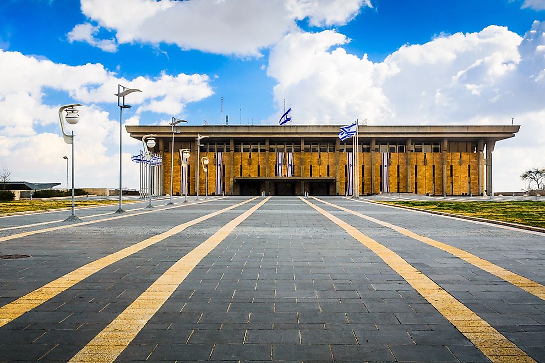 The Knesset, the Israeli parliament, building, in Jerusalem. Editorial credit: Sean Pavone / Shutterstock.com. 