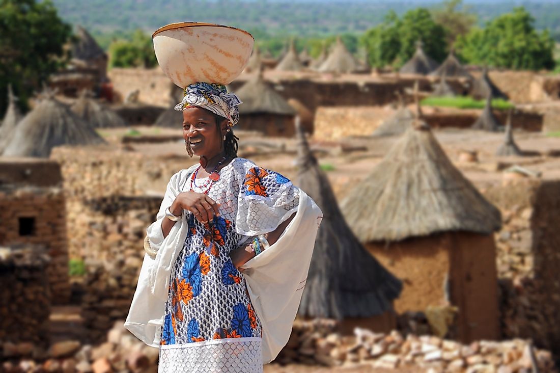 A Dogon woman in Mali. Editorial credit: Quick Shot / Shutterstock.com. 