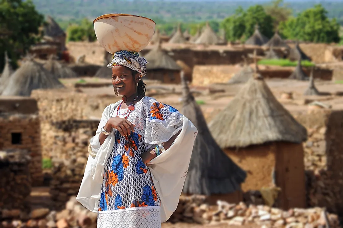 A Dogon woman in Mali. Editorial credit: Quick Shot / Shutterstock.com. 