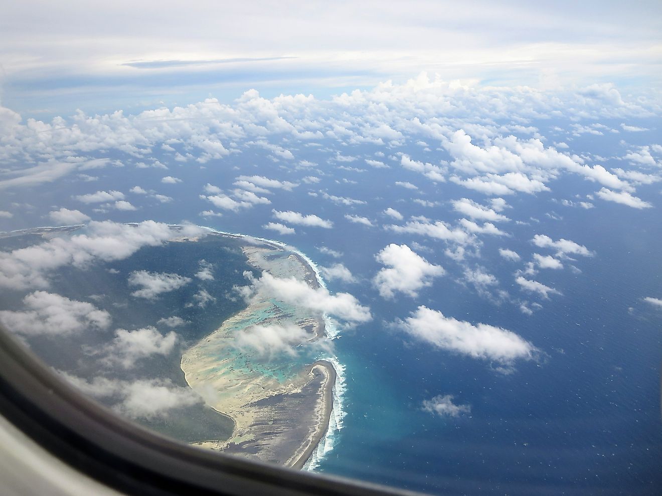 Aerial view of North Sentinel Island, Andaman. Image credit: vivaswa/Shutterstock.com