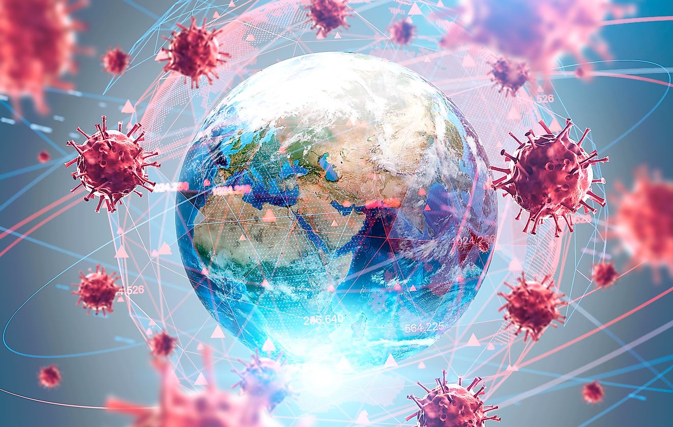 The World Health Organization’s definition of a pandemic is “the worldwide spread of a new disease”. The new disease is infectious and contagious. Image credit: ImageFlow/Shutterstock.com