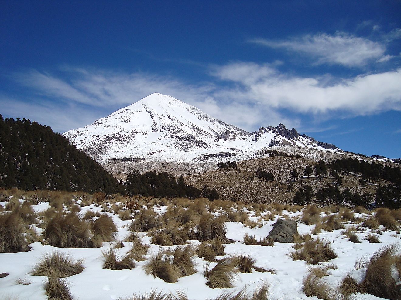 Citlaltepetl volcano of the Sierra Madre Oriental