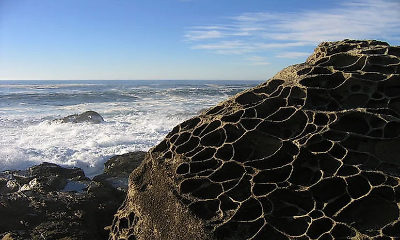 Tafoni at Salt Point State Park, Sonoma County, California.