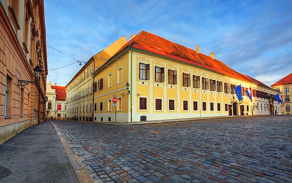 The residence of the government of Croatia. 