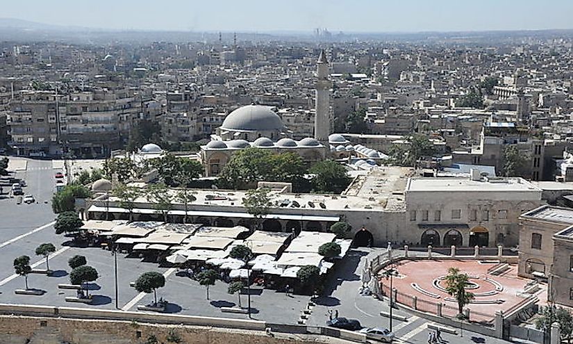 Khusruwiyah Mosque of the Ottoman period in Aleppo, the biggest city of Syria.