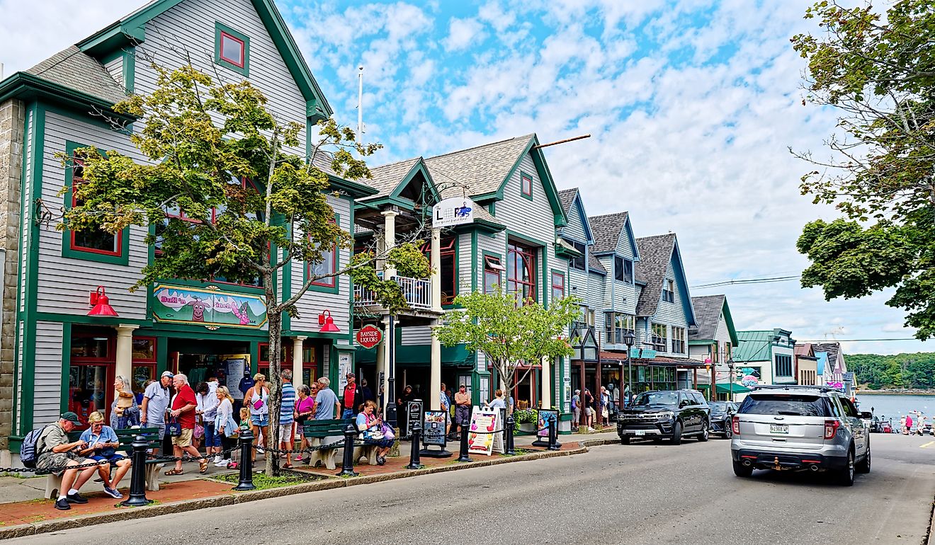 Bar Harbor, Maine, a coastal town. Editorial credit: Darryl Brooks / Shutterstock.com