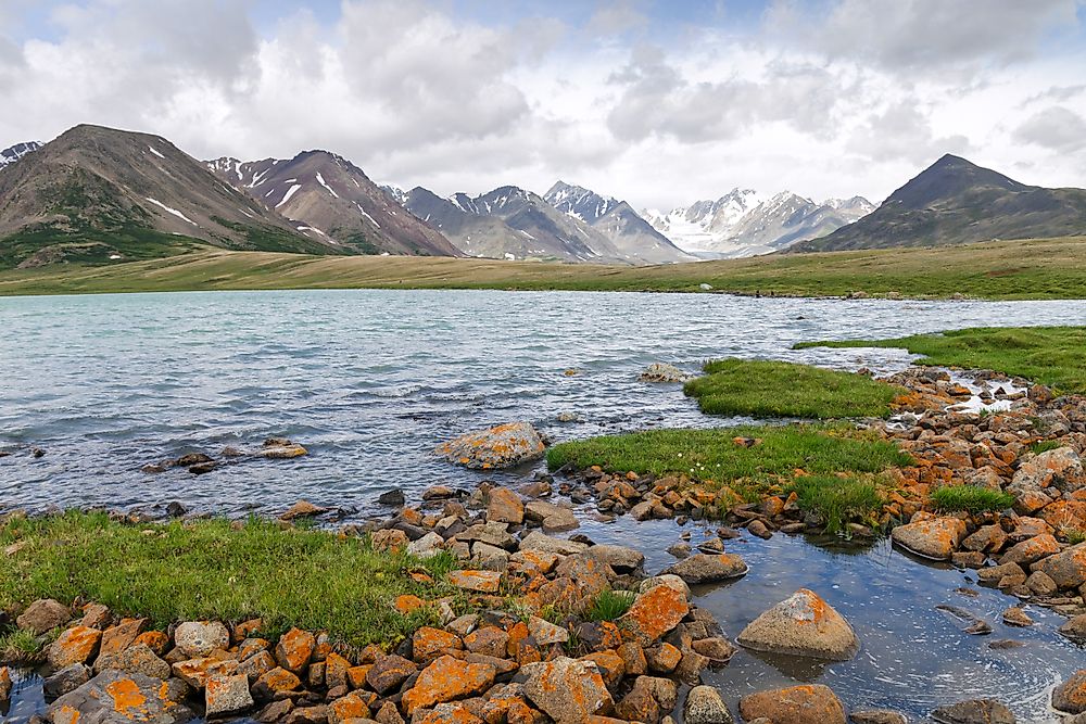 Mountains in western Mongolia.