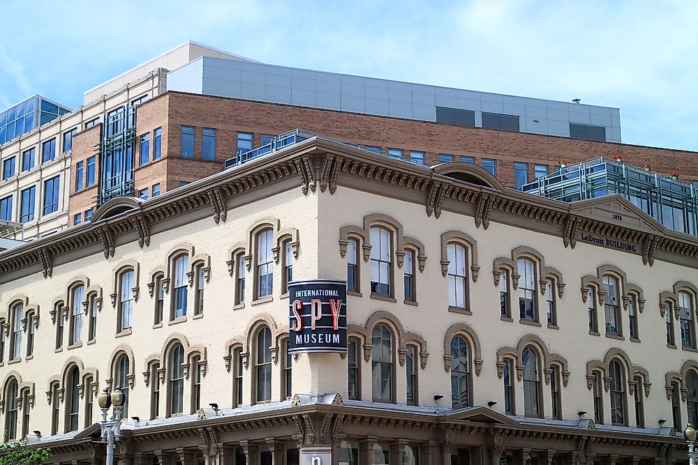 The Spy Museum in Washington, D.C. Editorial credit: Chepe Nicoli / Shutterstock.com.