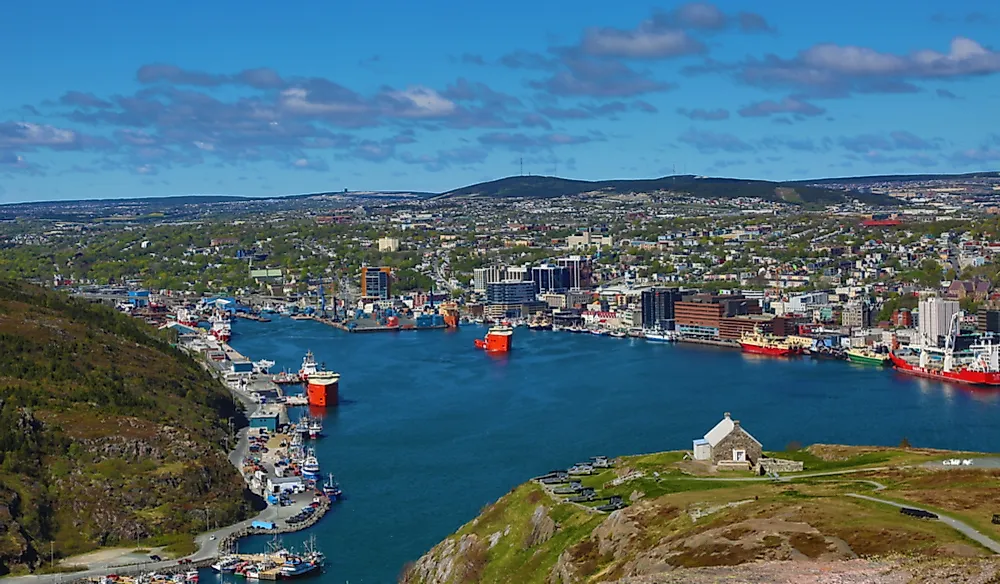 City of St. John's on the St. John's Harbour. Editorial credit: Art Babych / Shutterstock.com