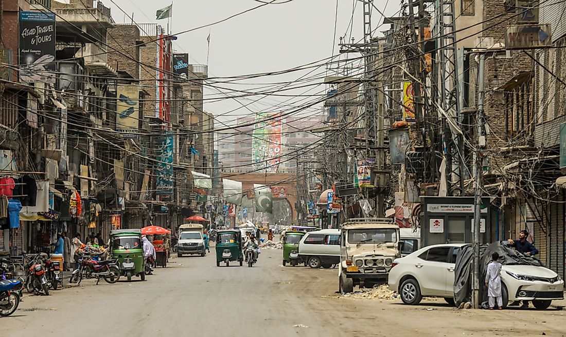 Peshawar, Pakistan ranks second in terms of poorest air quality in the world. Editorial credit: Dave Primov / Shutterstock.com