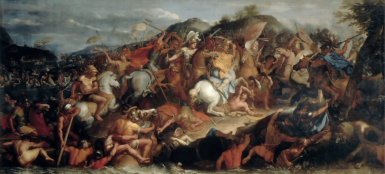 The Battle of the Granicus scene. Image credit: Charles Le Brun via Wikimedia Commons (Public Domain).