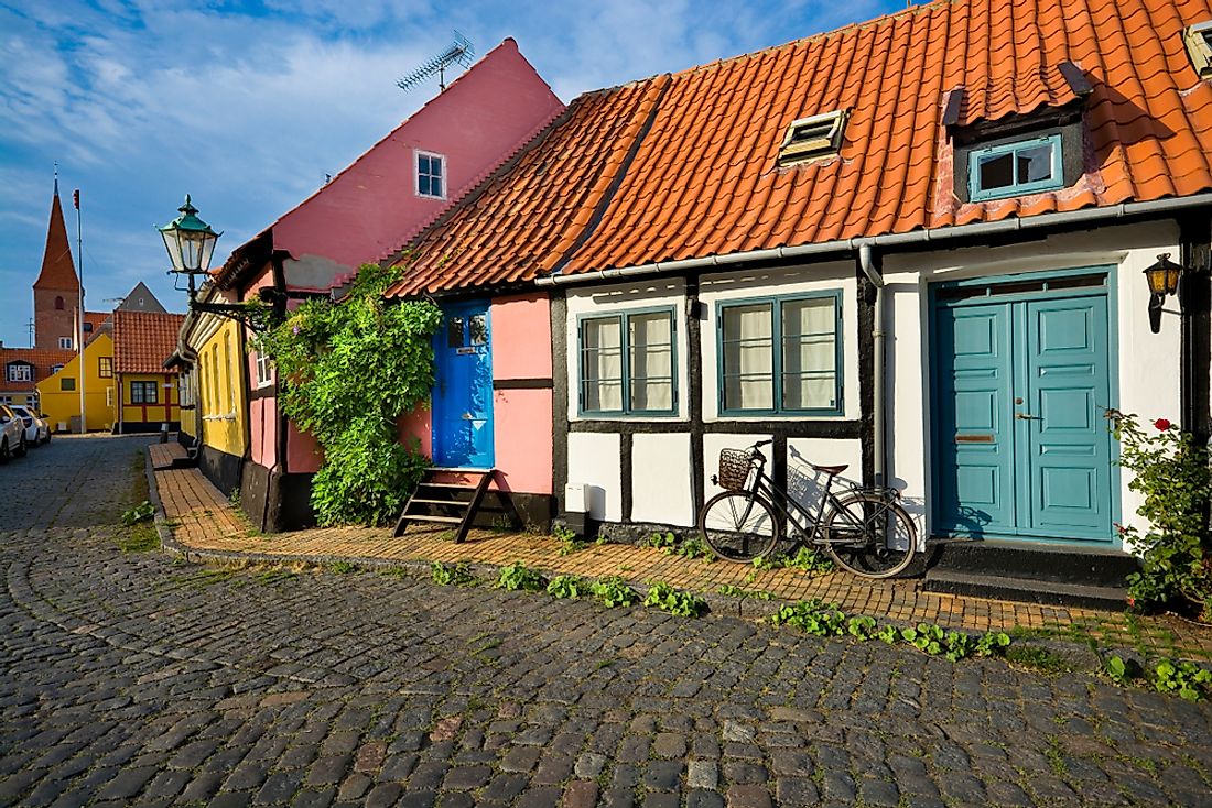 Traditional Danish houses. 