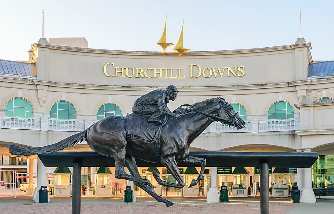Churchill Downs is the third largest horse racing venue in the world. Editorial credit: Thomas Kelley / Shutterstock.com.