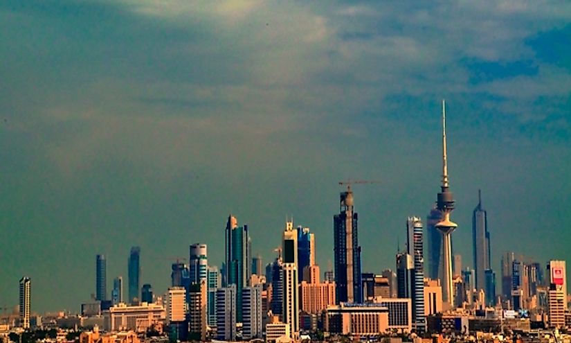 The Kuwait City skyline.