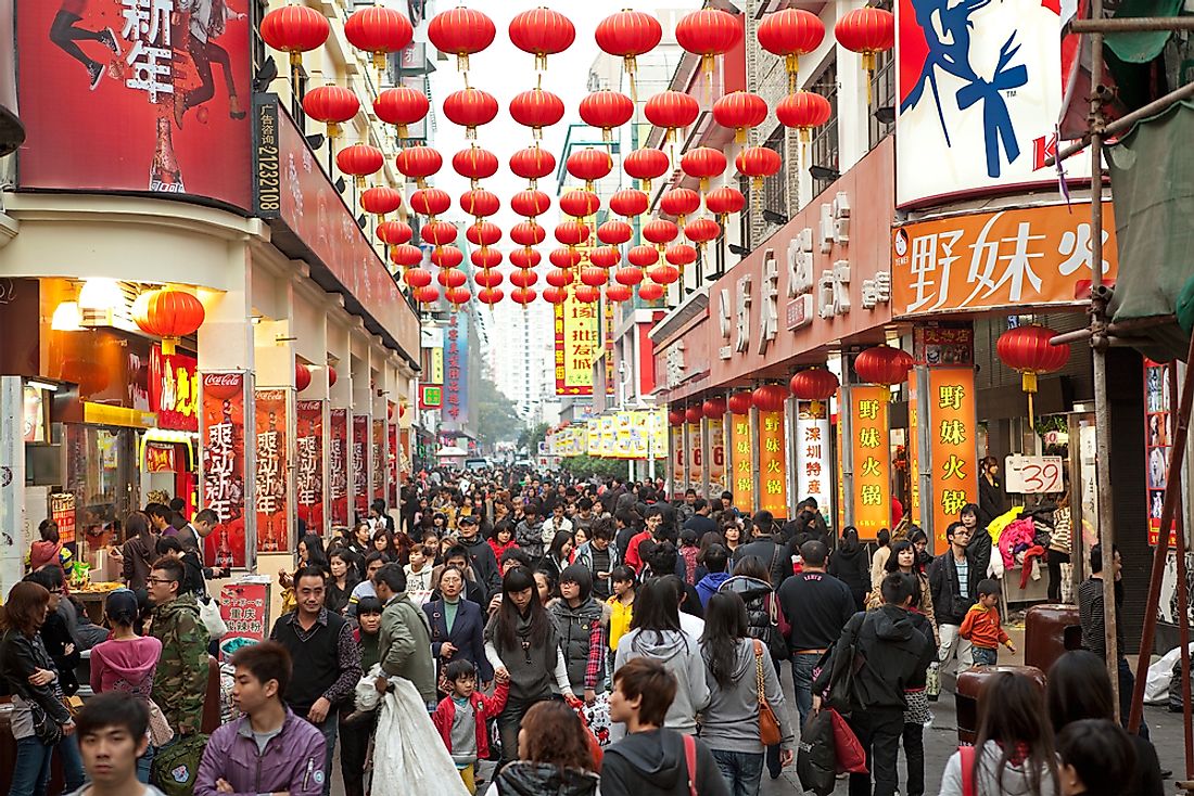 China is the world's most populated country. Editorial credit: testing / Shutterstock.com.