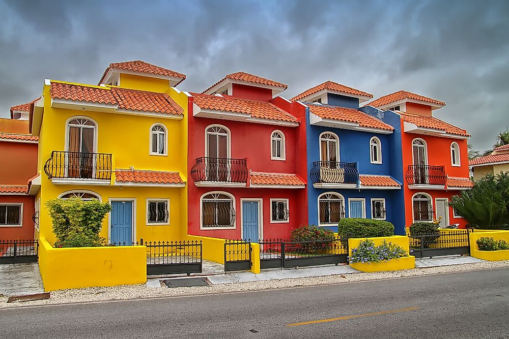 Houses in the Dominican Republic. 