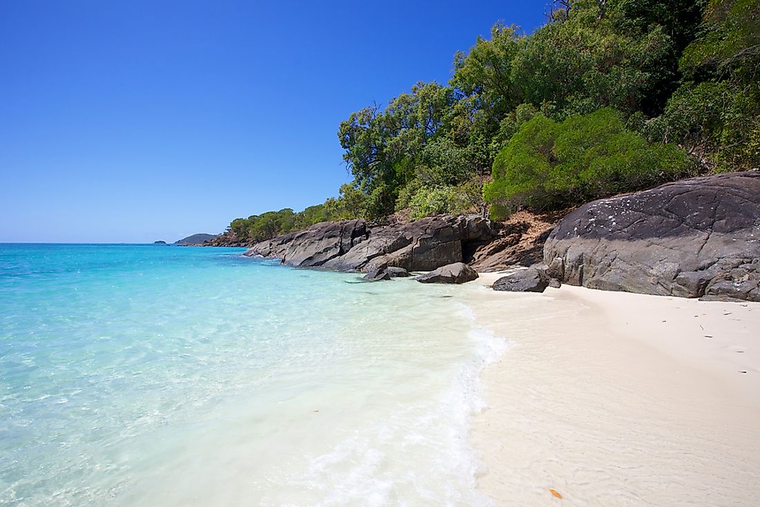 Whitehaven Beach in Queensland, Australia is the most hashtagged beach on Instagram. 