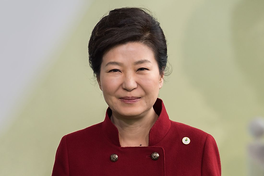 Park Geun-hye, former president of South Korea. Editorial credit: Frederic Legrand - COMEO / Shutterstock.com.