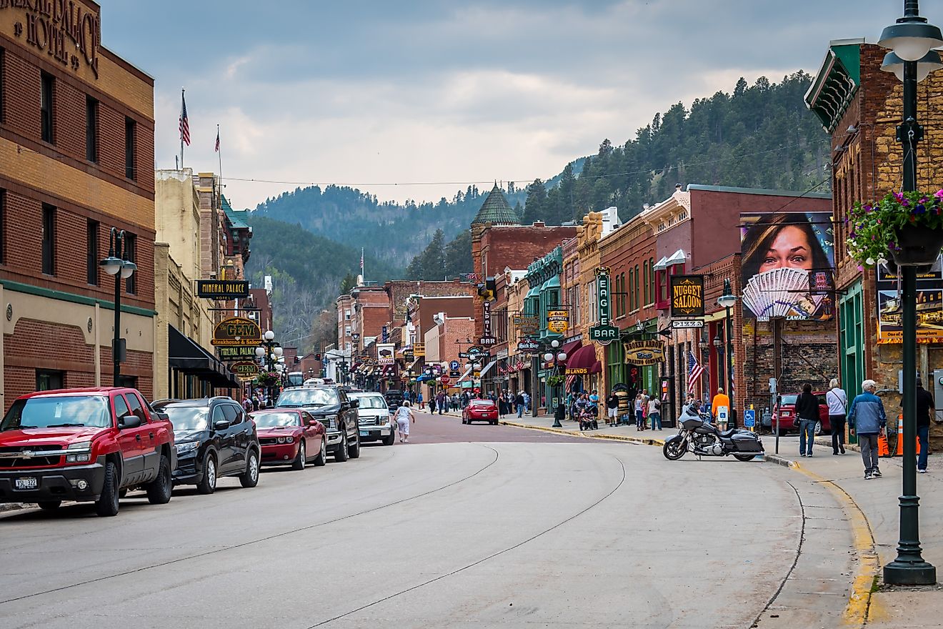 Deadwood, South Dakota. Editorial credit: Cheri Alguire / Shutterstock.com.