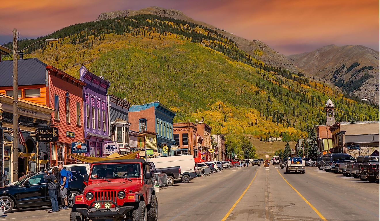 The main street of Silverton Colorado. Editorial Credit: Bob Pool / Shutterstock.com