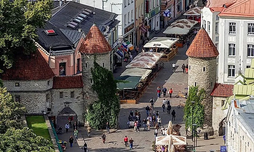 Foregate of Viru Gates in Tallinn.