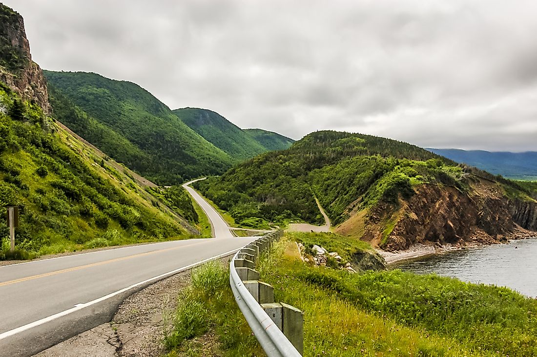 The winding roads of Cape Breton. 