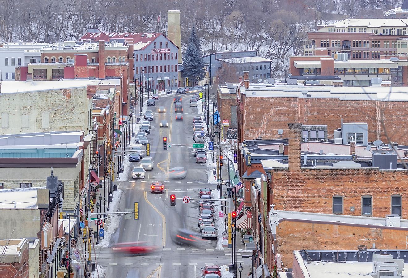 Overlooking downtown Stillwater, Minnesota.