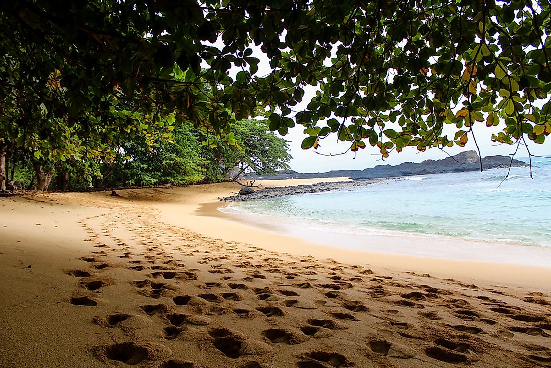 A beach in Sao Tome and Principe. 