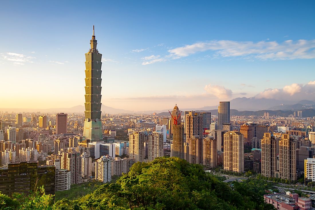 The beautiful cityscape of Taipei, Taiwan.
