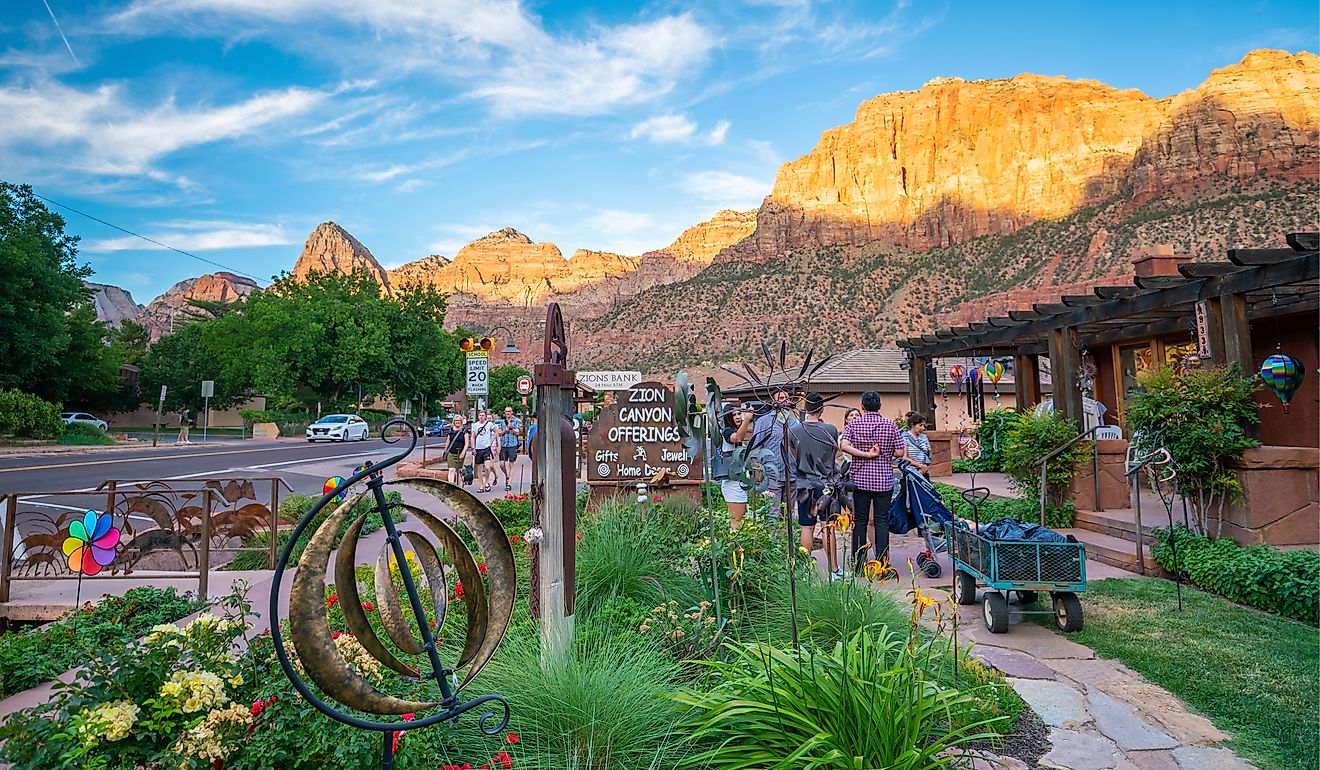 Springdale, Utah, the gateway to Zion National Park. Image credit: f11photo / Shutterstock.com.