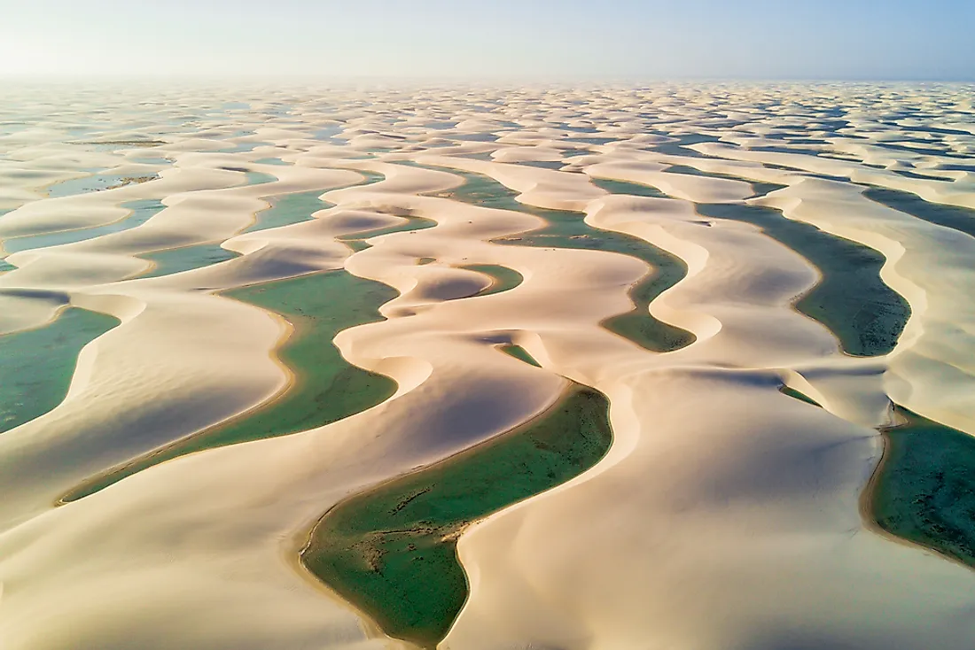 Drone image of the Lençóis Maranhenses National Park. Image credit: Pakawat Thongcharoen/Shutterstock.com