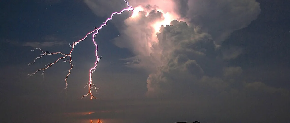 Catatumbo Lightning over the Catatumbo River and Lake Maracaibo.