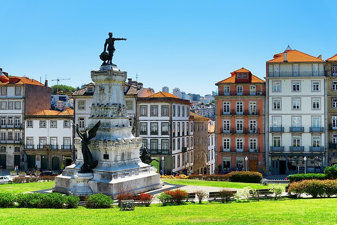 Statue Of Prince Henry The Navigator - Porto, Portugal. 