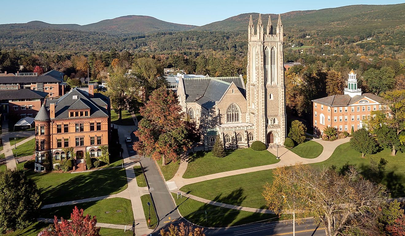 Thompson Memorial Chapel at Williams College in Williamstown, Massachusetts.