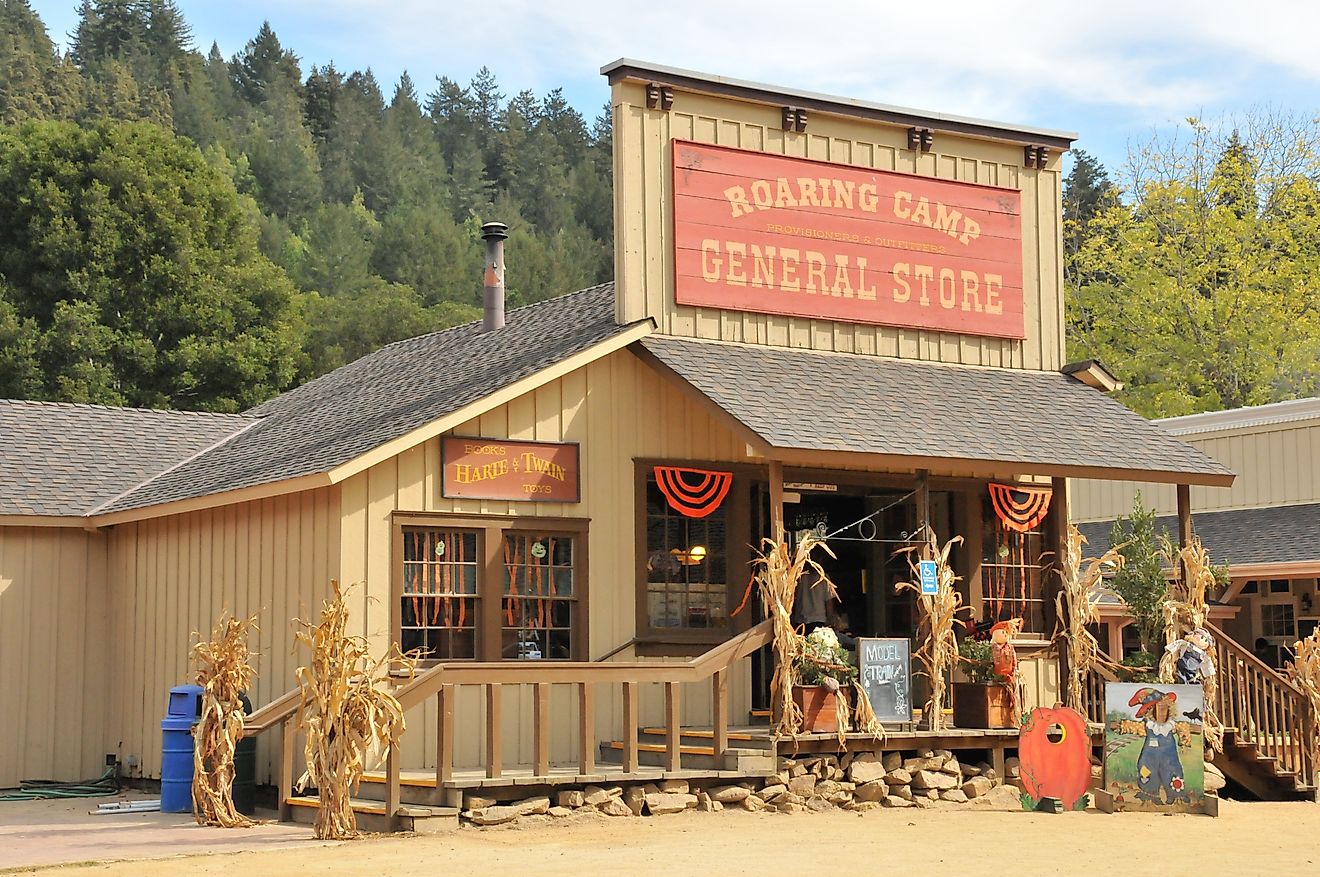 Roaring Camp General Store (Editorial credit: EbersonImages / Shutterstock.com)