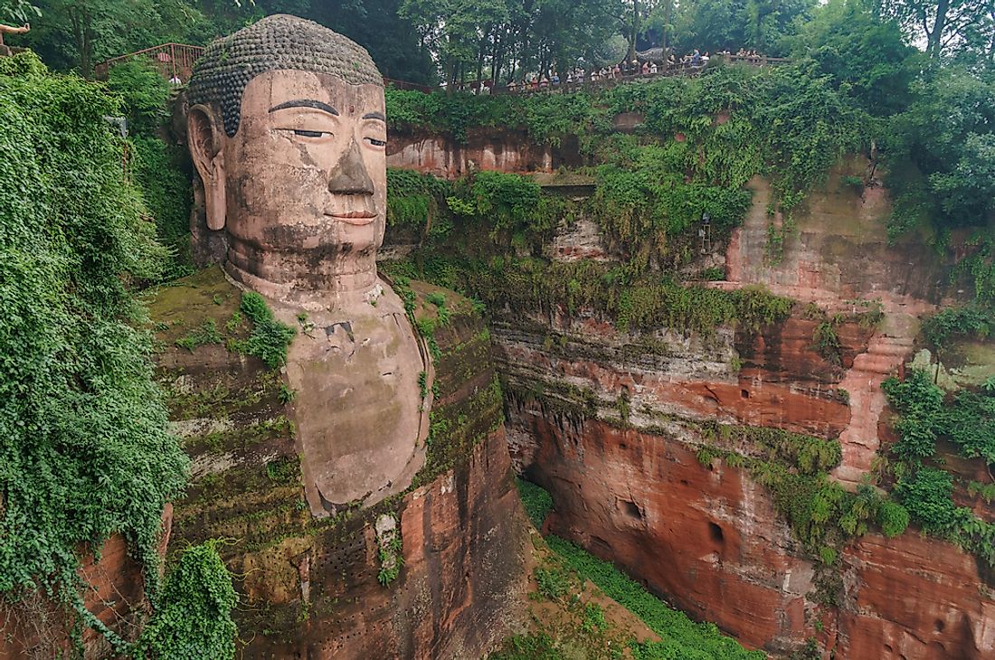 The Giant Buddha of Leshan, China. 