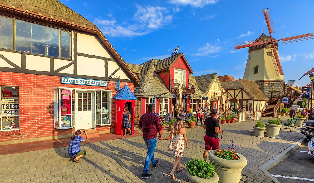 Solvang, California. Editorial credit: Benny Marty / Shutterstock.com.