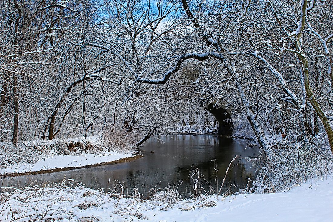 The Creek of Pennypack, home of the oldest bridge in the United States. 