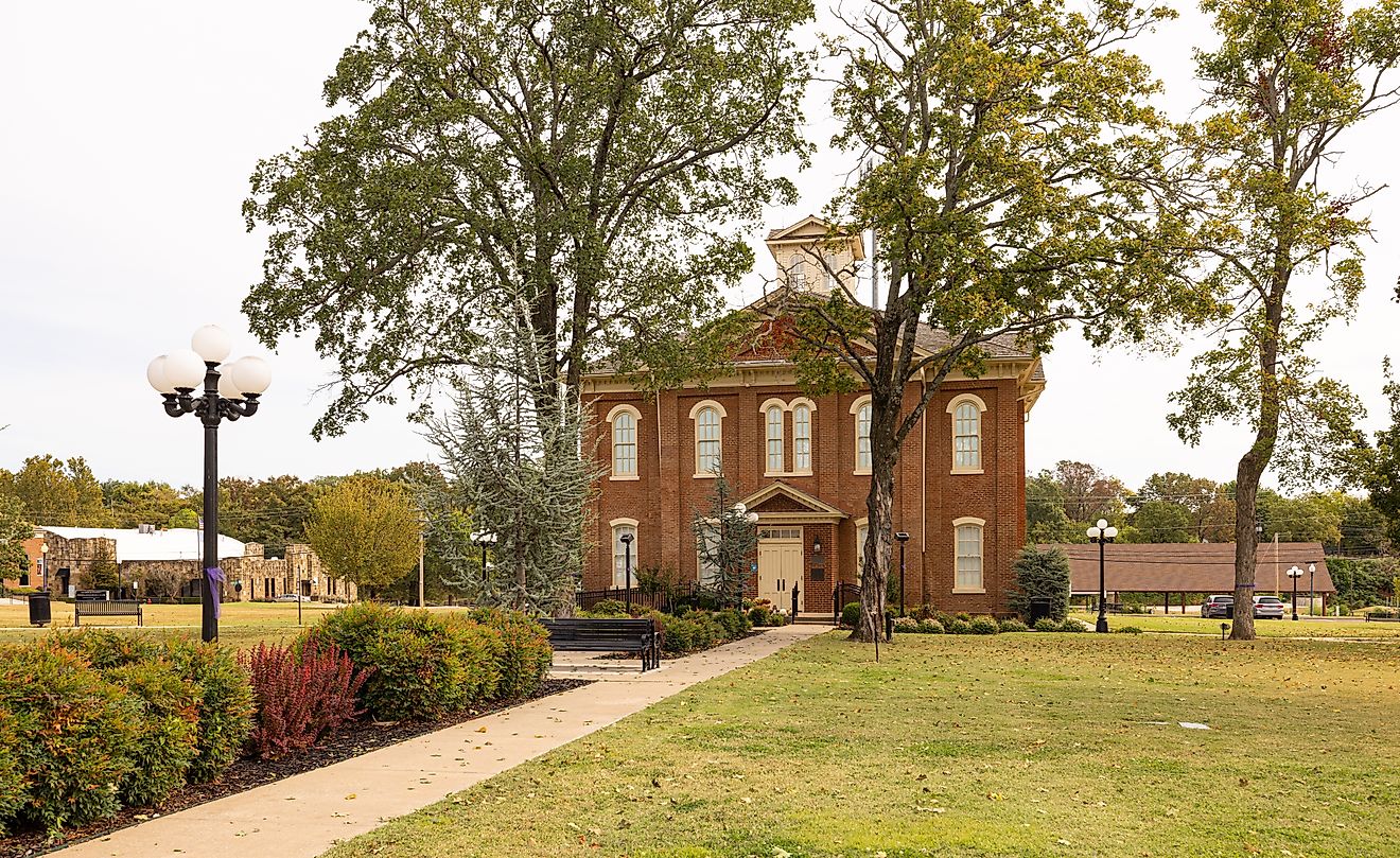 The serene town of Tahlequah, Oklahoma.