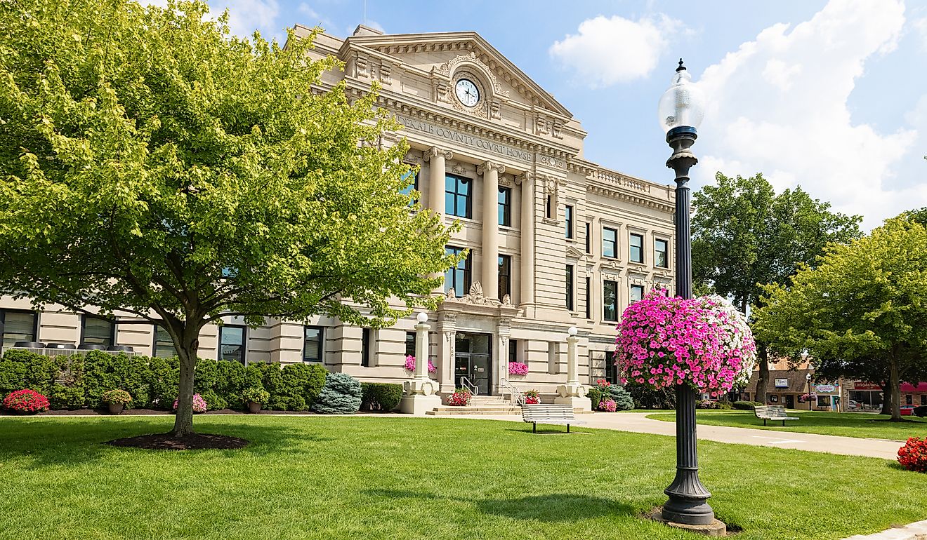 The De Kalb County Courthouse in Auburn. 