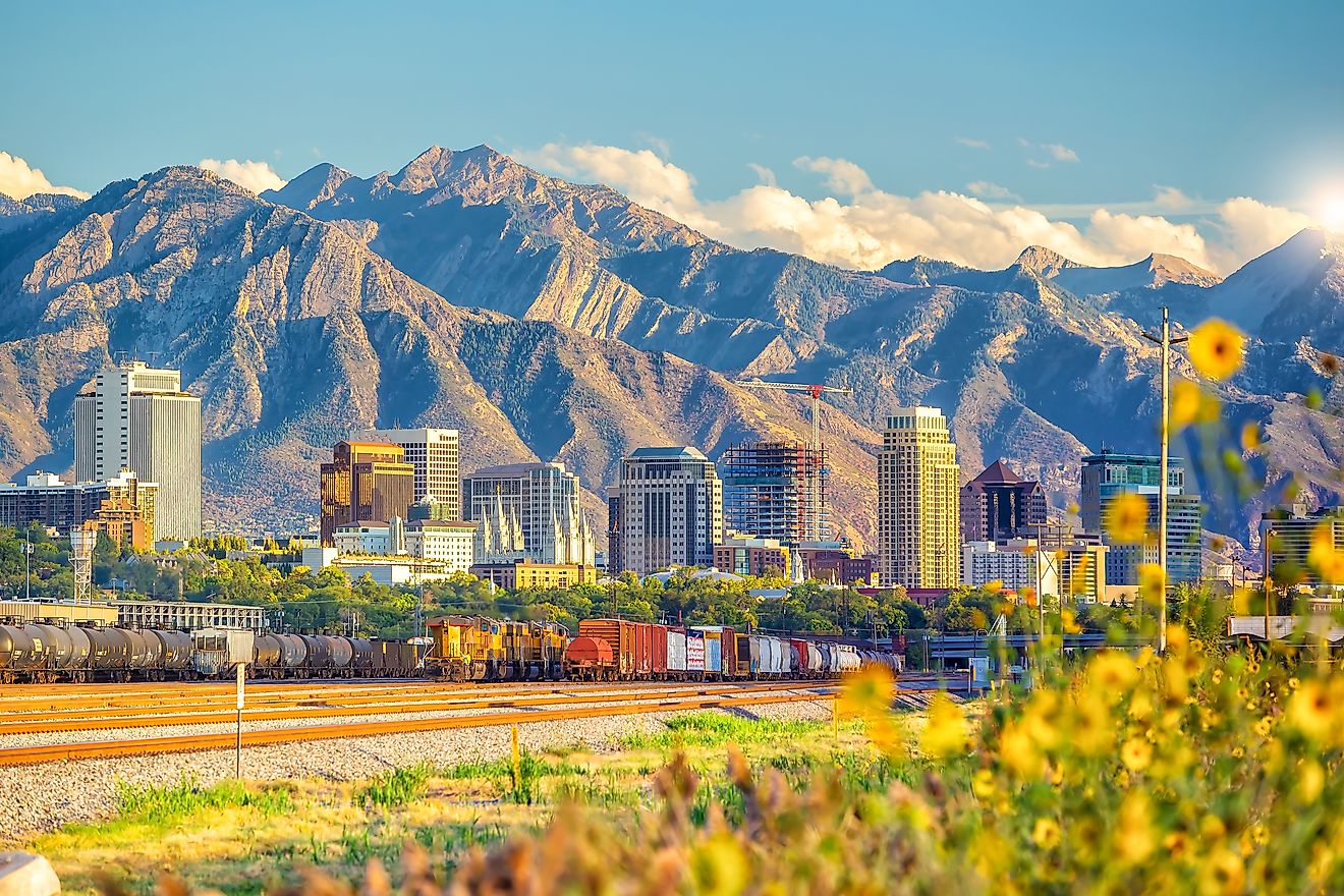Downtown Salt Lake City, Utah.