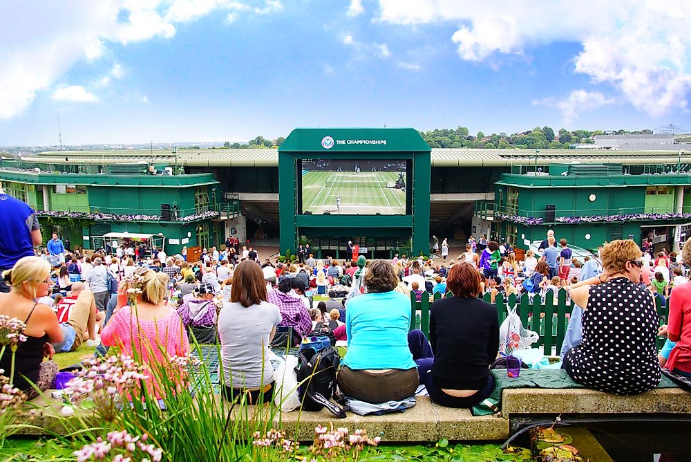 March meaning. Wimbledon queue.