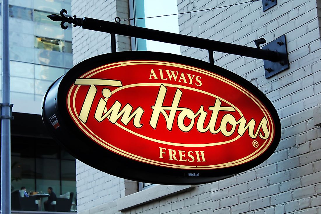 Tim Horton's is the largest donut retailer in Canada. Editorial credit: Niloo / Shutterstock.com.