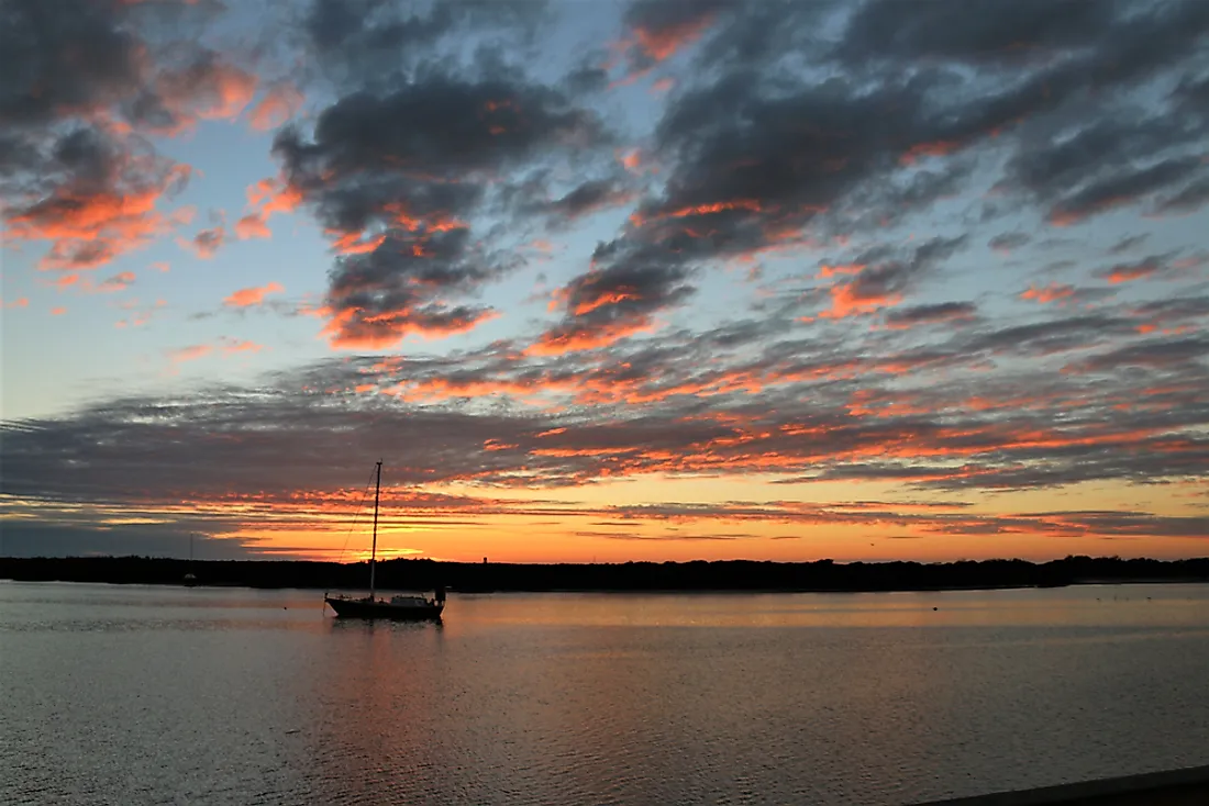 The Gascoyne River, the longest river in Western Australia.