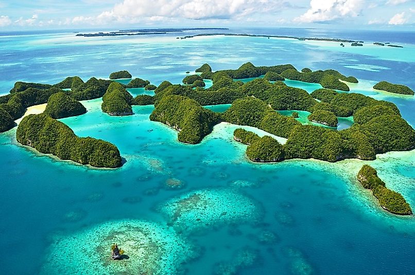 Palau's world famous Rock Islands.