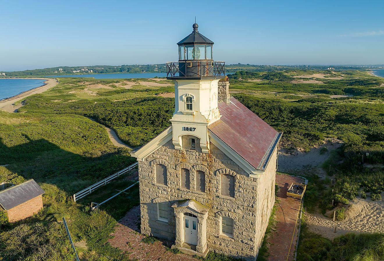 Late afternoon summer at the North Lighthouse, New Shoreham, Block Island, Rhode Island.