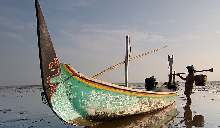 A fishing boat in Tonga. 